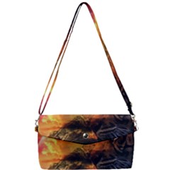 Tiger King In A Fantastic Landscape From Fonebook Removable Strap Clutch Bag by 2853937