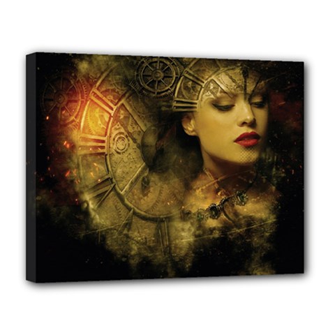 Surreal Steampunk Queen From Fonebook Canvas 14  X 11  (stretched) by 2853937