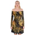 Surreal Steampunk Queen From Fonebook Off Shoulder Skater Dress View1