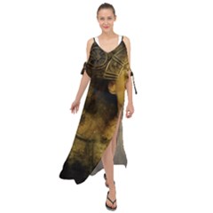 Surreal Steampunk Queen From Fonebook Maxi Chiffon Cover Up Dress by 2853937