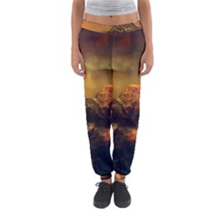 Tiger King In A Fantastic Landscape From Fonebook Women s Jogger Sweatpants by 2853937