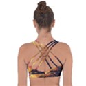 Tiger King In A Fantastic Landscape From Fonebook Cross String Back Sports Bra View2