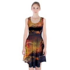 Tiger King In A Fantastic Landscape From Fonebook Racerback Midi Dress by 2853937