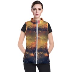 Tiger King In A Fantastic Landscape From Fonebook Women s Puffer Vest by 2853937