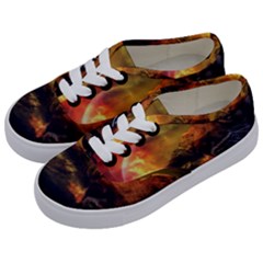 Tiger King In A Fantastic Landscape From Fonebook Kids  Classic Low Top Sneakers by 2853937