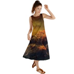 Tiger King In A Fantastic Landscape From Fonebook Summer Maxi Dress by 2853937