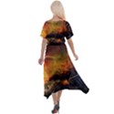 Tiger King In A Fantastic Landscape From Fonebook Cross Front Sharkbite Hem Maxi Dress View2