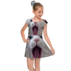 Wow Kitty Cat From Fonebook Kids  Cap Sleeve Dress by 2853937