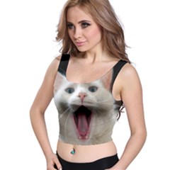 Wow Kitty Cat From Fonebook Crop Top by 2853937