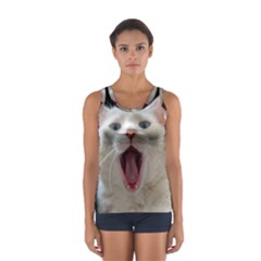 Wow Kitty Cat From Fonebook Sport Tank Top  by 2853937