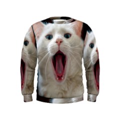 Wow Kitty Cat From Fonebook Kids  Sweatshirt by 2853937