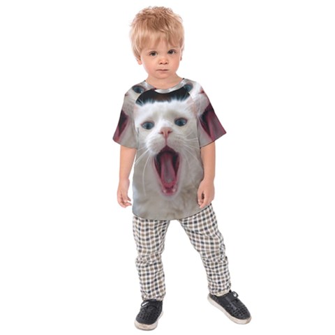 Wow Kitty Cat From Fonebook Kids  Raglan Tee by 2853937