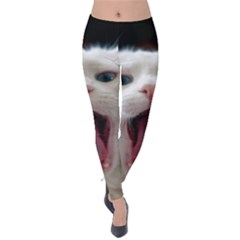 Wow Kitty Cat From Fonebook Velvet Leggings by 2853937