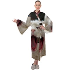 Wow Kitty Cat From Fonebook Maxi Velour Kimono by 2853937