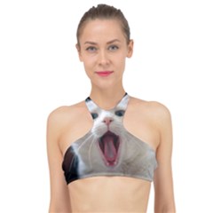 Wow Kitty Cat From Fonebook High Neck Bikini Top by 2853937