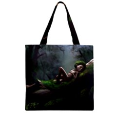 Wooden Child Resting On A Tree From Fonebook Zipper Grocery Tote Bag by 2853937