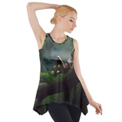 Wooden Child Resting On A Tree From Fonebook Side Drop Tank Tunic by 2853937