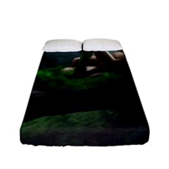 Wooden Child Resting On A Tree From Fonebook Fitted Sheet (full/ Double Size) by 2853937