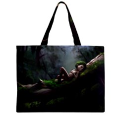 Wooden Child Resting On A Tree From Fonebook Zipper Mini Tote Bag