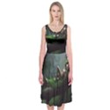 Wooden Child Resting On A Tree From Fonebook Midi Sleeveless Dress View1