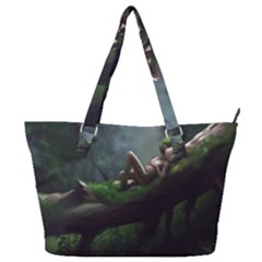 Wooden Child Resting On A Tree From Fonebook Full Print Shoulder Bag by 2853937