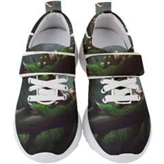 Wooden Child Resting On A Tree From Fonebook Kids  Velcro Strap Shoes by 2853937