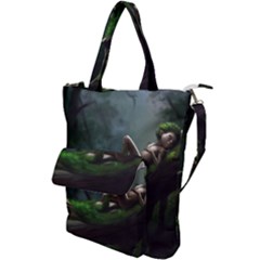Wooden Child Resting On A Tree From Fonebook Shoulder Tote Bag