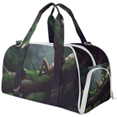 Wooden Child Resting On A Tree From Fonebook Burner Gym Duffel Bag by 2853937