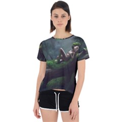 Wooden Child Resting On A Tree From Fonebook Open Back Sport Tee by 2853937