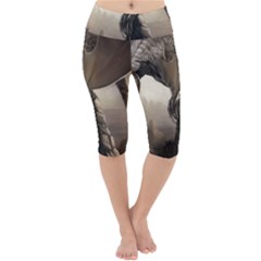 Lord Of The Dragons From Fonebook Lightweight Velour Cropped Yoga Leggings by 2853937