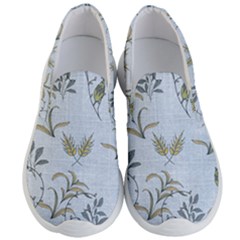 Blue Botanical Plants Men s Lightweight Slip Ons by Abe731