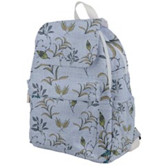 Blue Botanical Plants Top Flap Backpack by Abe731