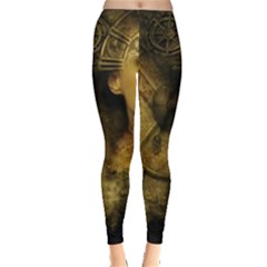 Surreal Steampunk Queen From Fonebook Leggings  by 2853937