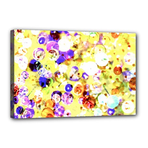 Sequins And Pins Canvas 18  X 12  (stretched) by essentialimage