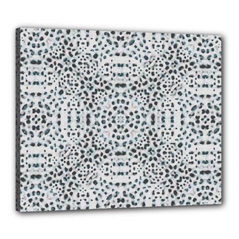 Dots Motif Geometric Print Design Canvas 24  X 20  (stretched) by dflcprintsclothing