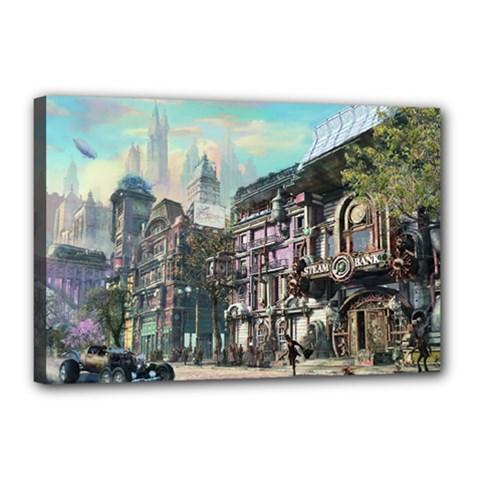 Steampunk Town  Canvas 18  X 12  (stretched) by 2853937