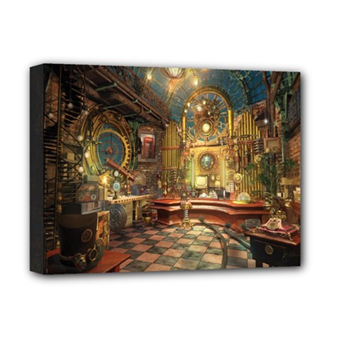 Surreal Steampunk Music Room From Fonebook Deluxe Canvas 16  X 12  (stretched)  by 2853937