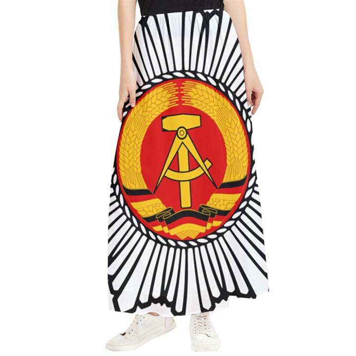 Volkspolizei Badge Maxi Chiffon Skirt