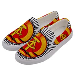 Volkspolizei Badge Men s Canvas Slip Ons by abbeyz71