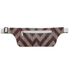 Vintage Grunge Geometric Chevron Pattern Active Waist Bag