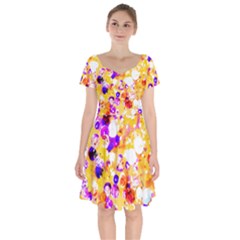 Summer Sequins Short Sleeve Bardot Dress by essentialimage
