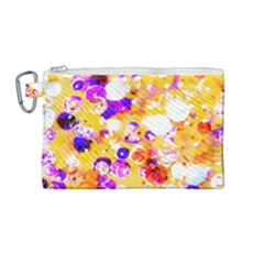 Summer Sequins Canvas Cosmetic Bag (medium) by essentialimage