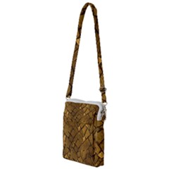 Golden Mosaic Texture Print Multi Function Travel Bag by dflcprintsclothing