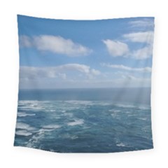 Sea Horizon Square Tapestry (large) by idjy