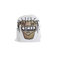 Sketchy Monster Head Drawing Drawstring Pouch (small) by dflcprintsclothing