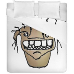 Sketchy Monster Head Drawing Duvet Cover Double Side (california King Size) by dflcprintsclothing