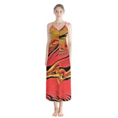 Warrior s Spirit Button Up Chiffon Maxi Dress by BrenZenCreations