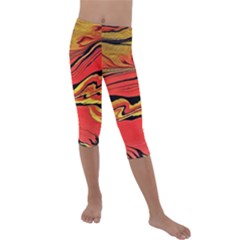 Warrior s Spirit Kids  Lightweight Velour Capri Leggings 