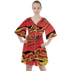 Warrior s Spirit Boho Button Up Dress