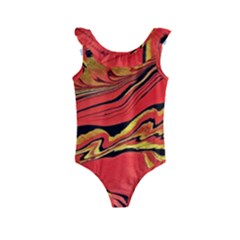 Warrior s Spirit Kids  Frill Swimsuit by BrenZenCreations